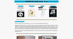 Desktop Screenshot of kenmoremanuals.com